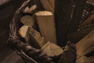 basketful of firewood