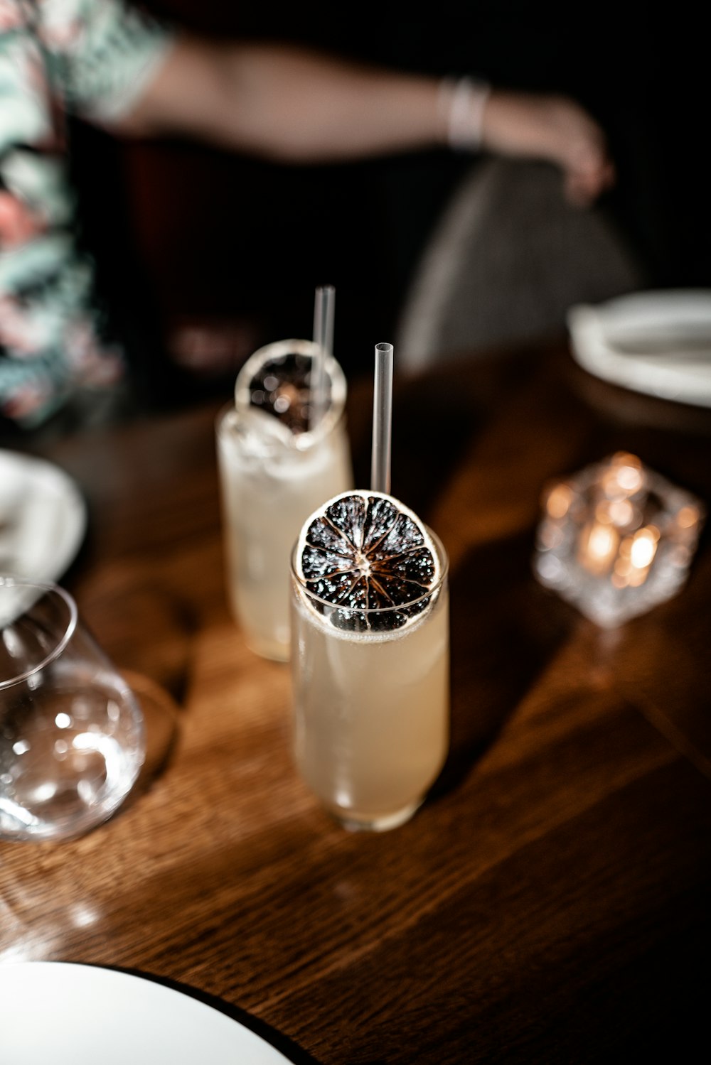 two glass of cocktail drinks on the table