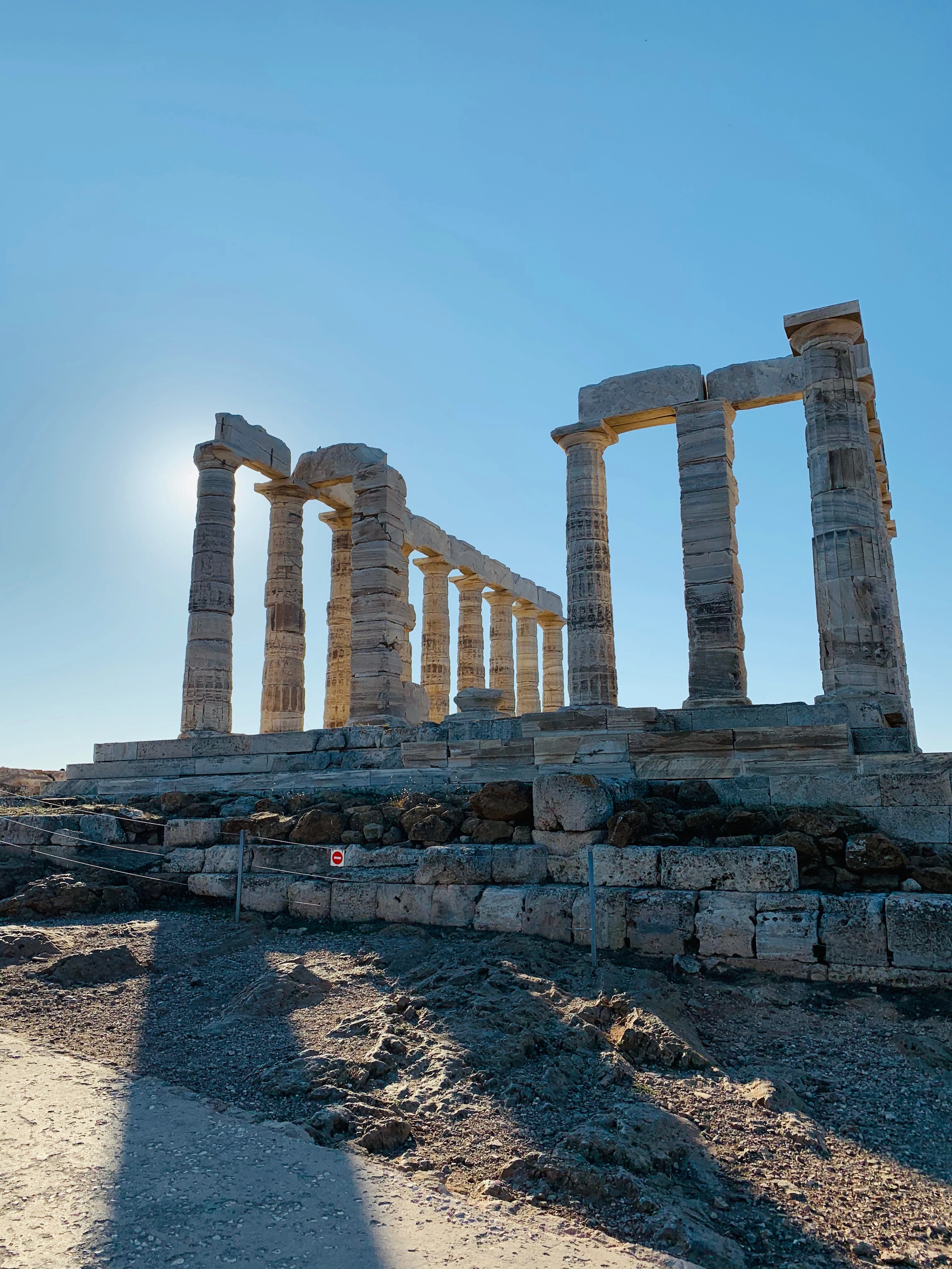 The columns of the Temple of Poseidon at Cape Sounion