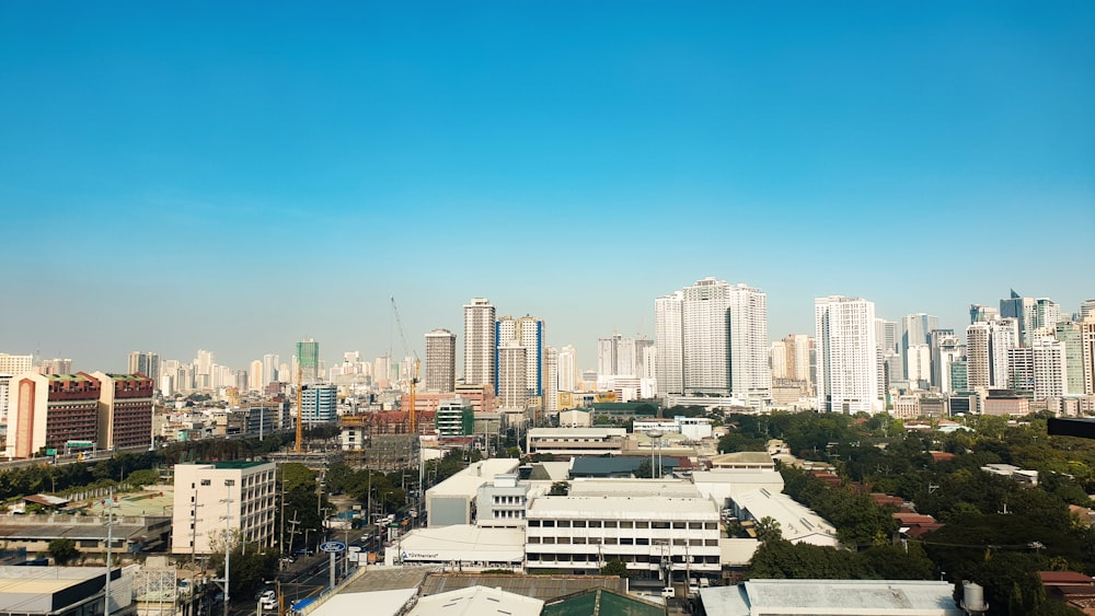 aerial photograph of city