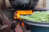 Ancestral kitchen dinner with Twila Cassadore preparing Hopi corn dishes over an open flame