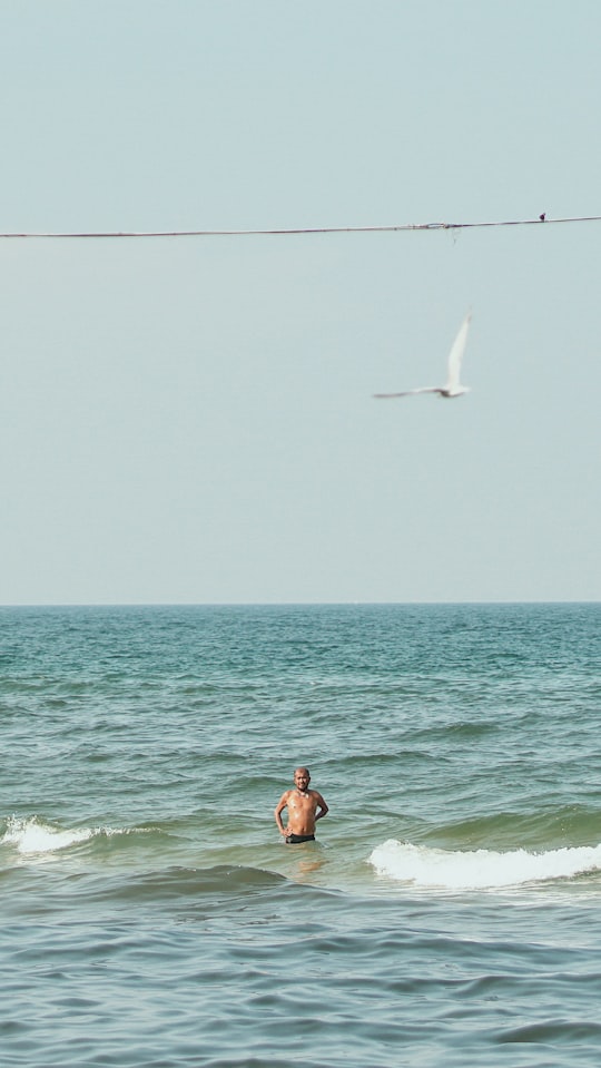 person taking bath on sea in Hua Hin Thailand