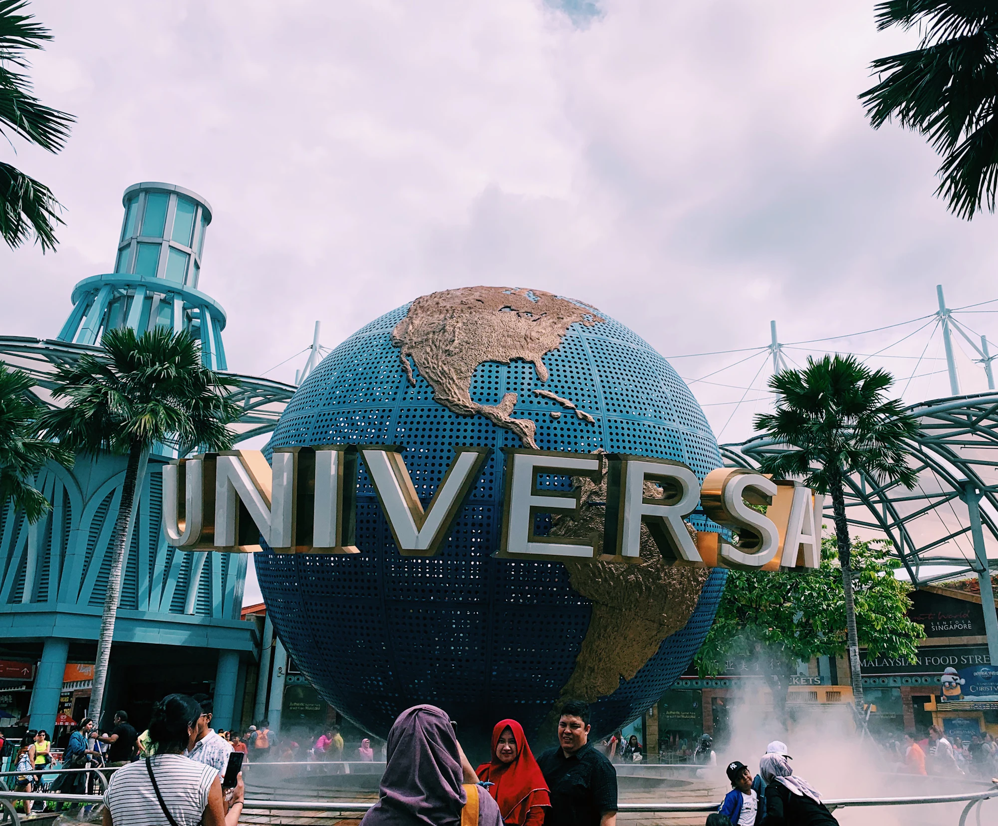 Universal Studios globe on Sentosa, Singapore
