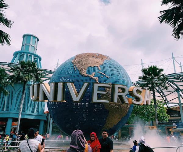 Universal Studios globe on Sentosa, Singapore