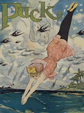From Maine to Florida. Cartoon illustration by Gordon Ross and published for Puck Magazine, 1911. 