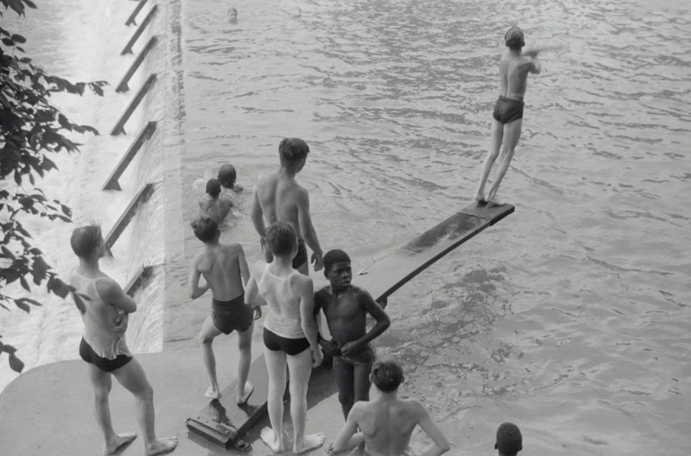 Swimming pool created by CCC (Civilian Conservation Corps) dam, Huntingdon, Pennsylvania.