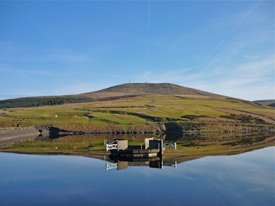 Sulby Reservoir - 从 North Side, Isle of Man