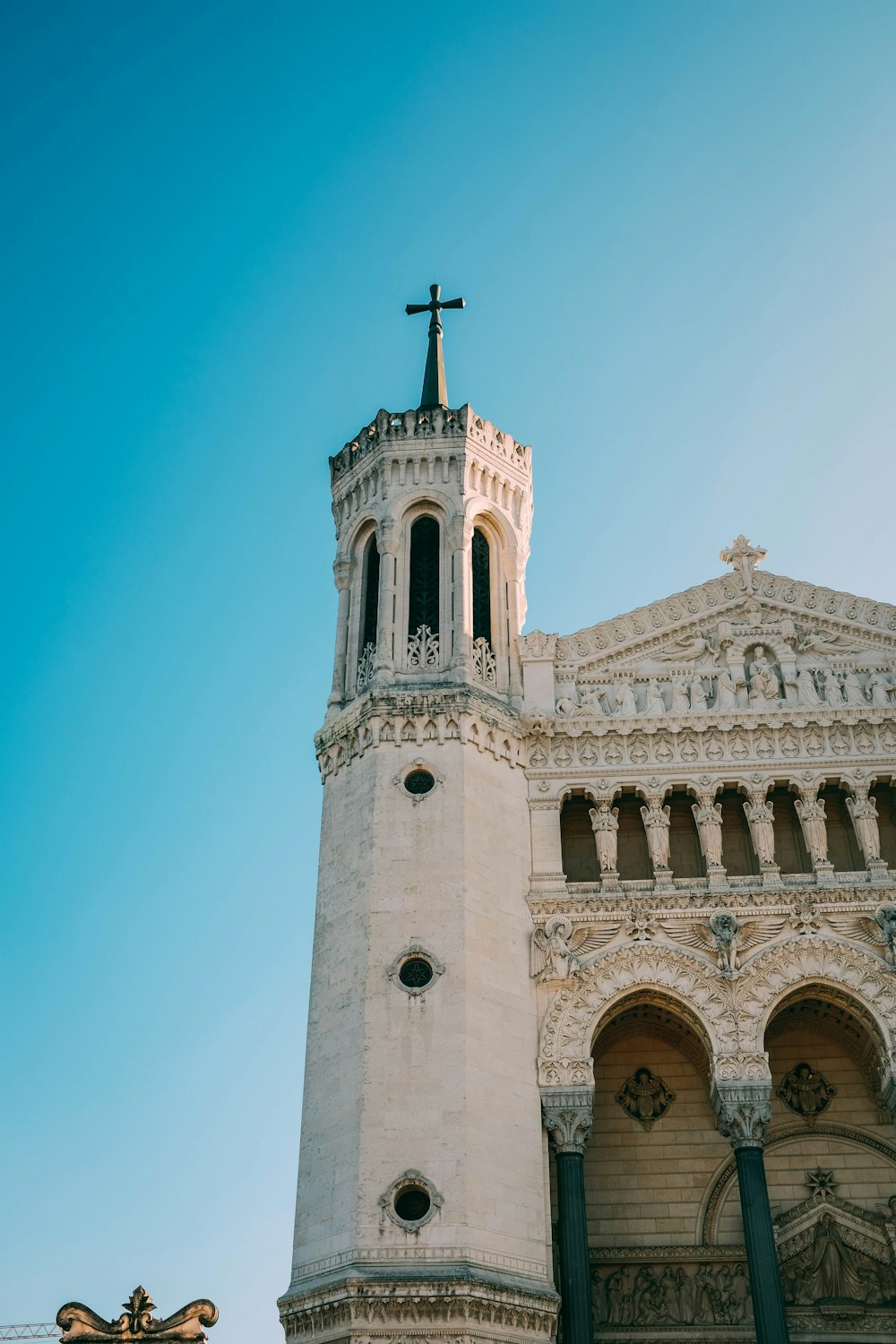 white painted church