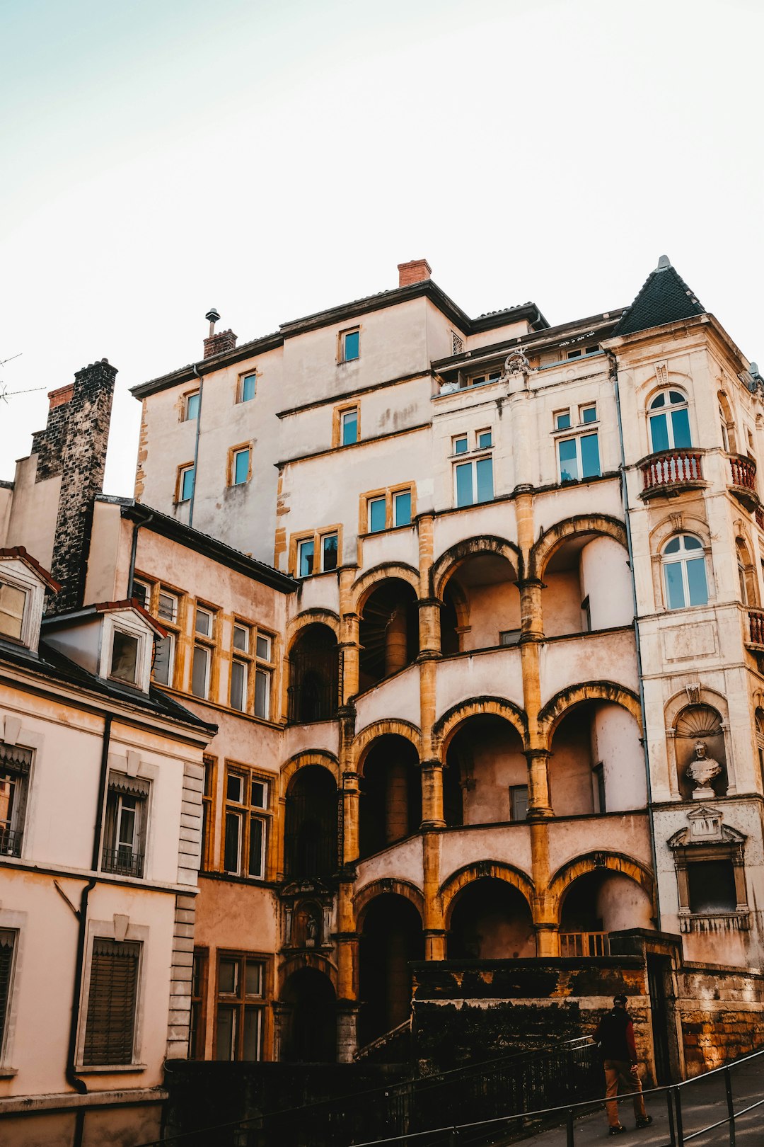 white painted building