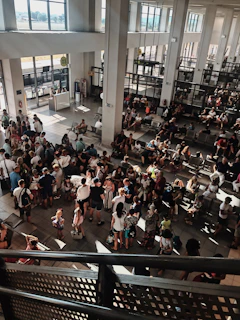 crowd of people inside building