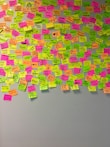 assorted-color sticky notes