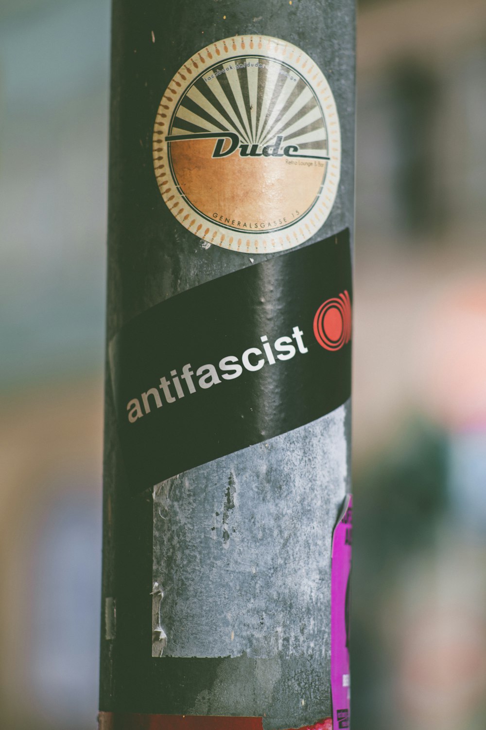 Dude Antifascist sticker