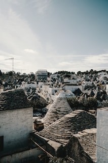 A panoramic view of a Druze village showcasing its unique architecture and natural surroundings.
