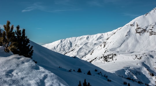 snowy mountain photograph in La Clusaz France