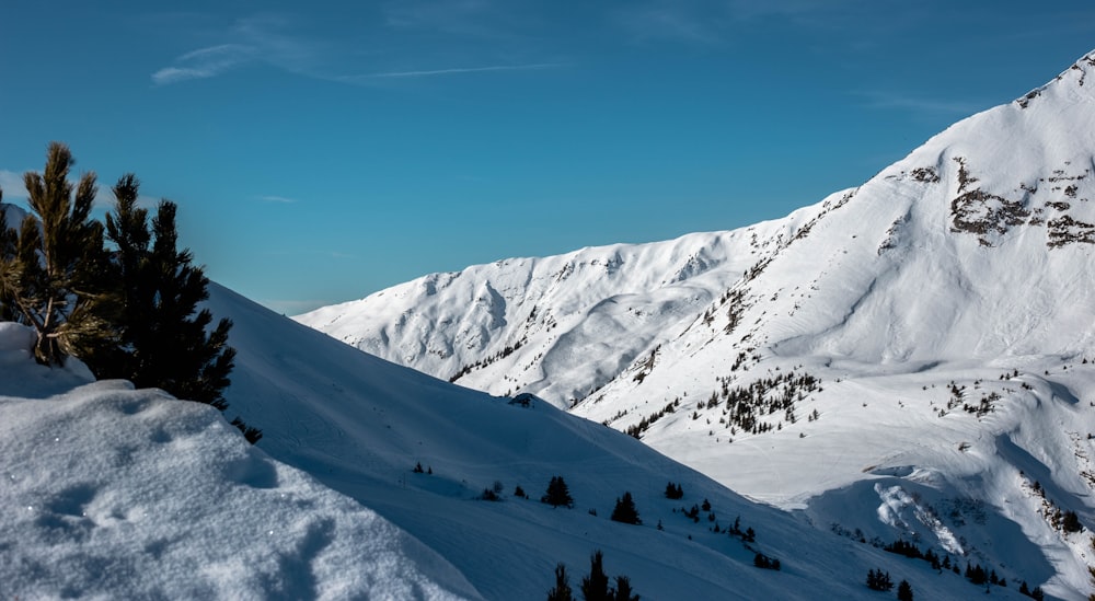 snowy mountain photograph