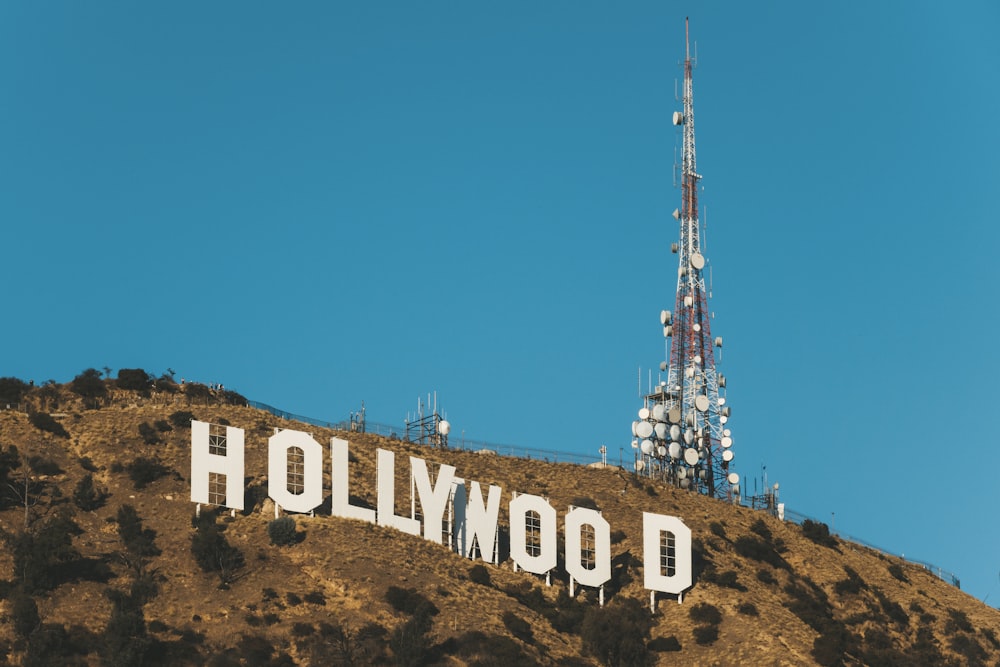overlooking Hollywood signage