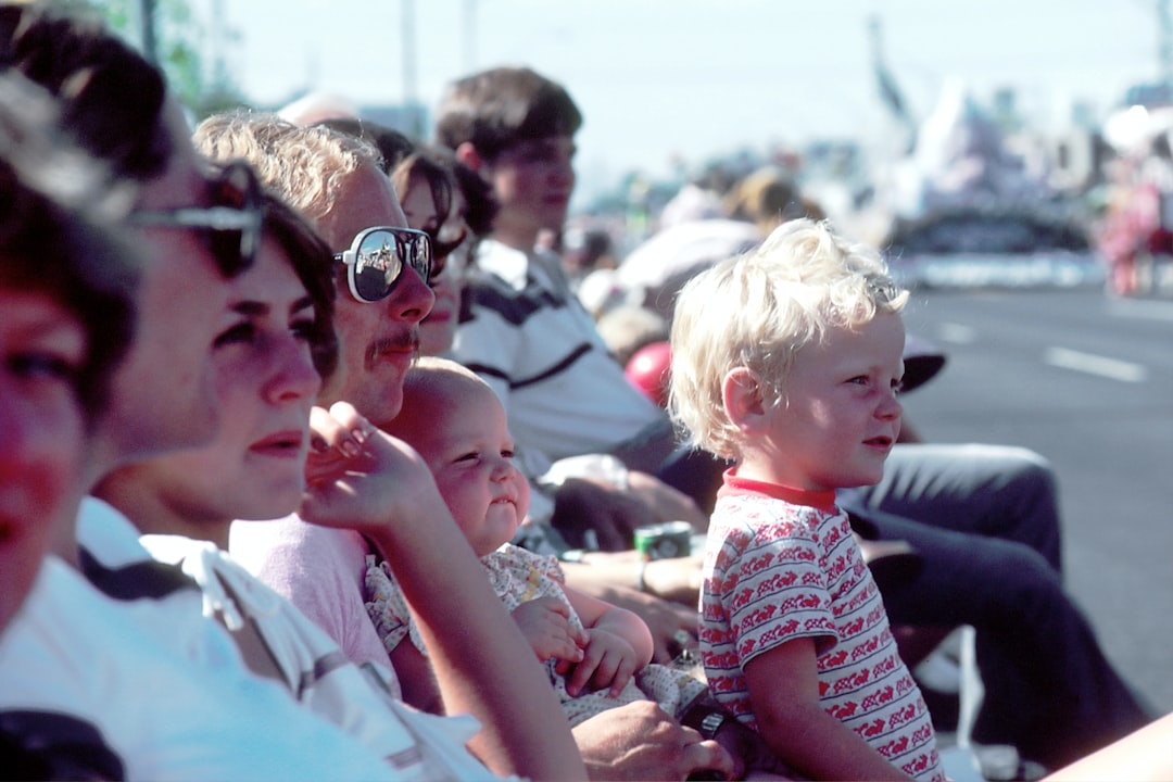 people beside race track