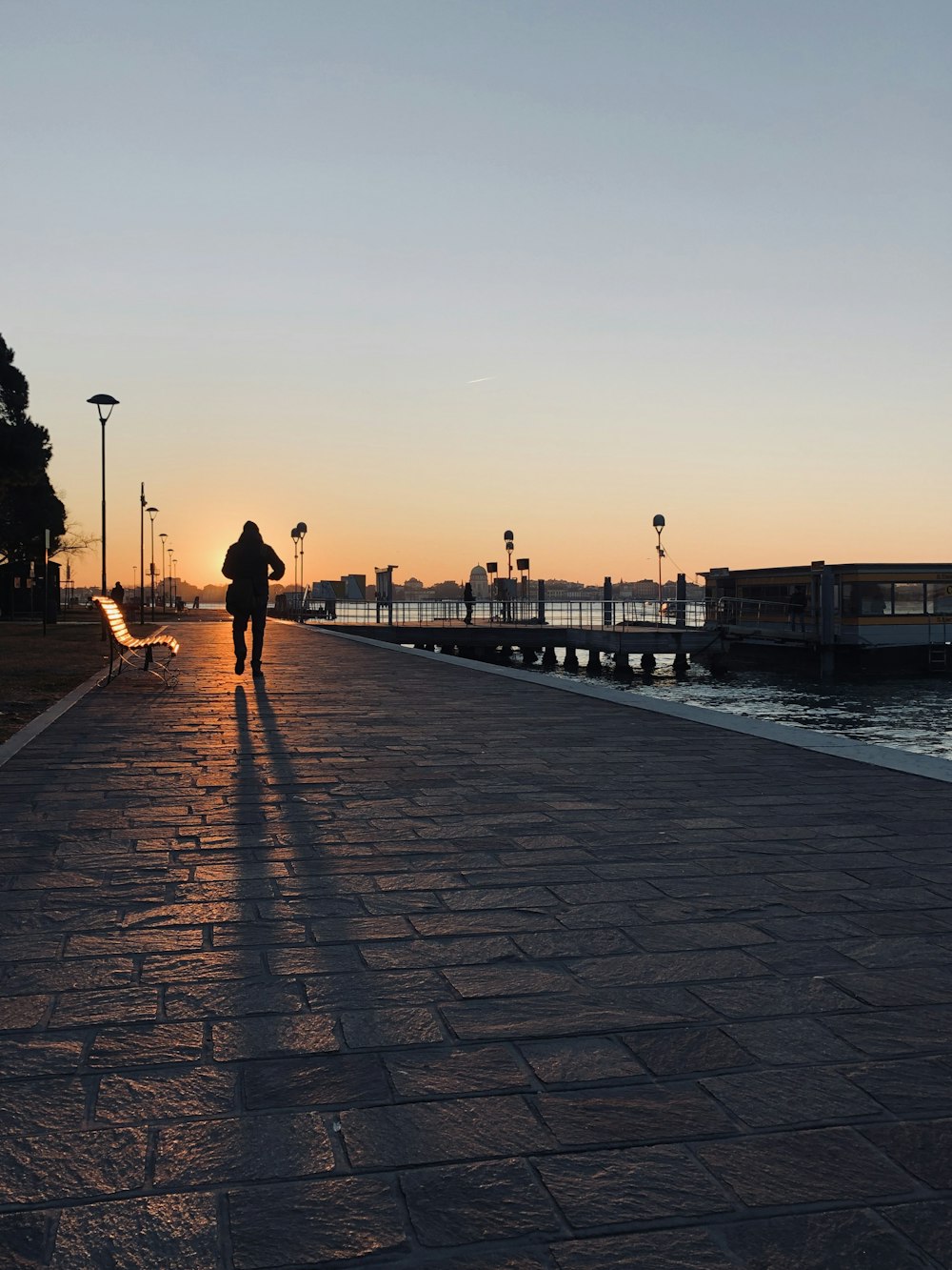 person walking on pathway