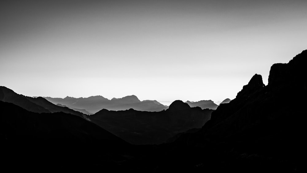 silhouette of mountain