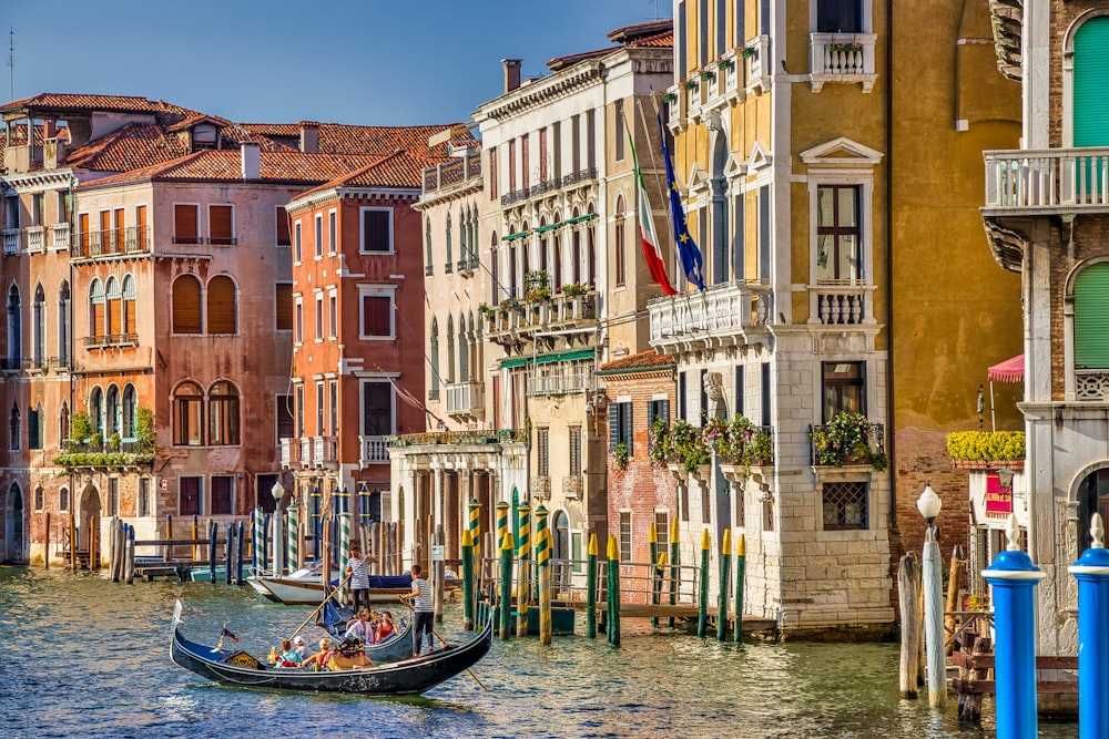 painting of boat on grand canal