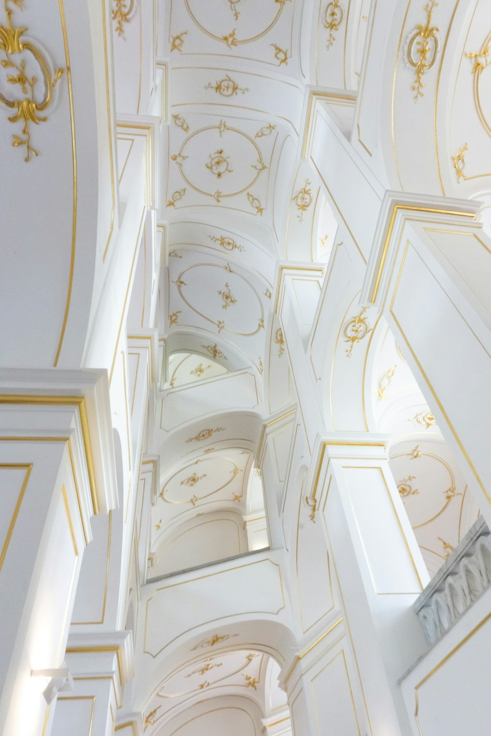 white and brown building ceiling
