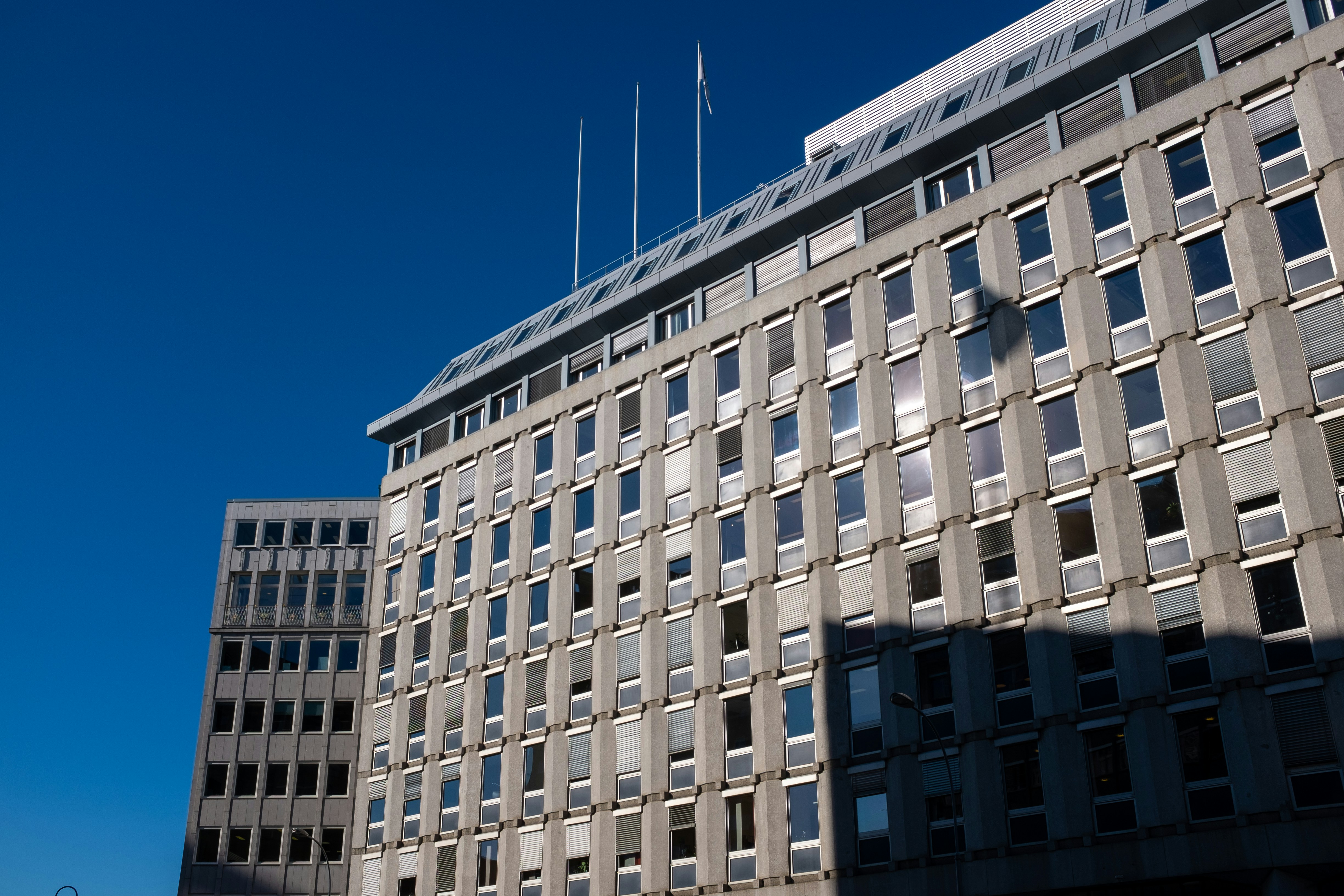 Gray modern building