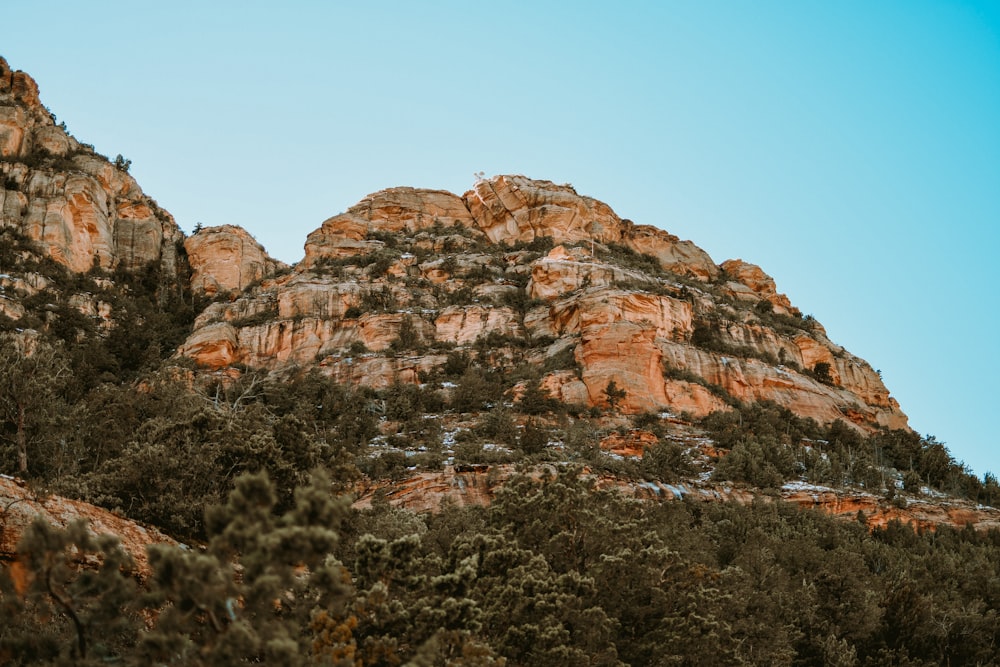 brown rock formation