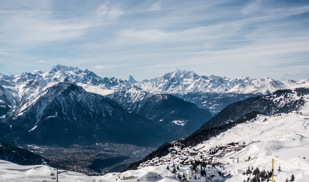 snow mountains