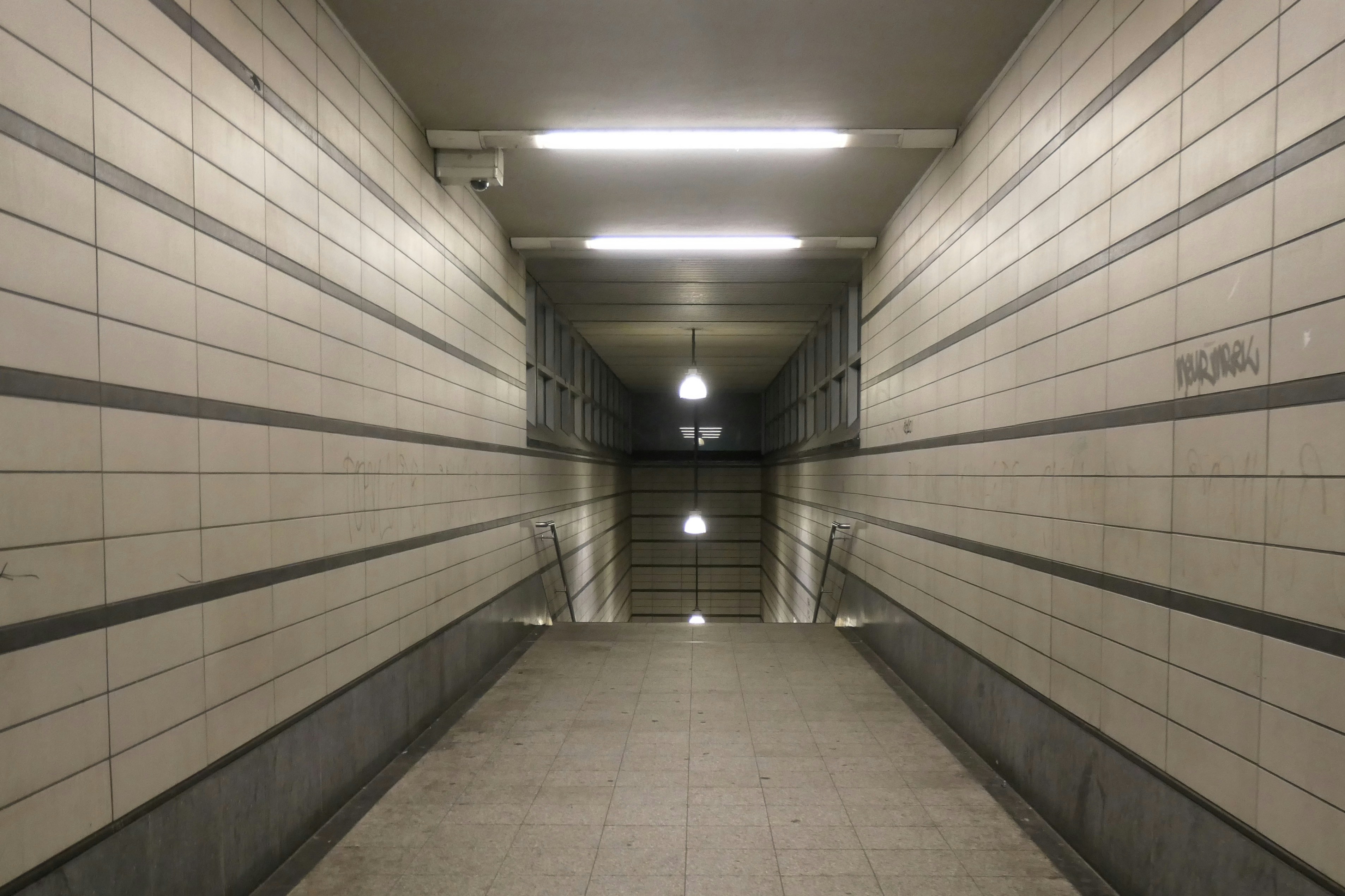 Tunnel With Stairs And Lights Photo Free Corridor Image On Unsplash