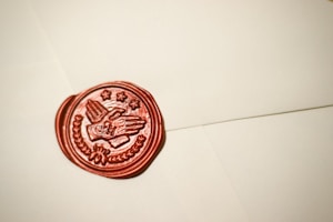 round brown stamp