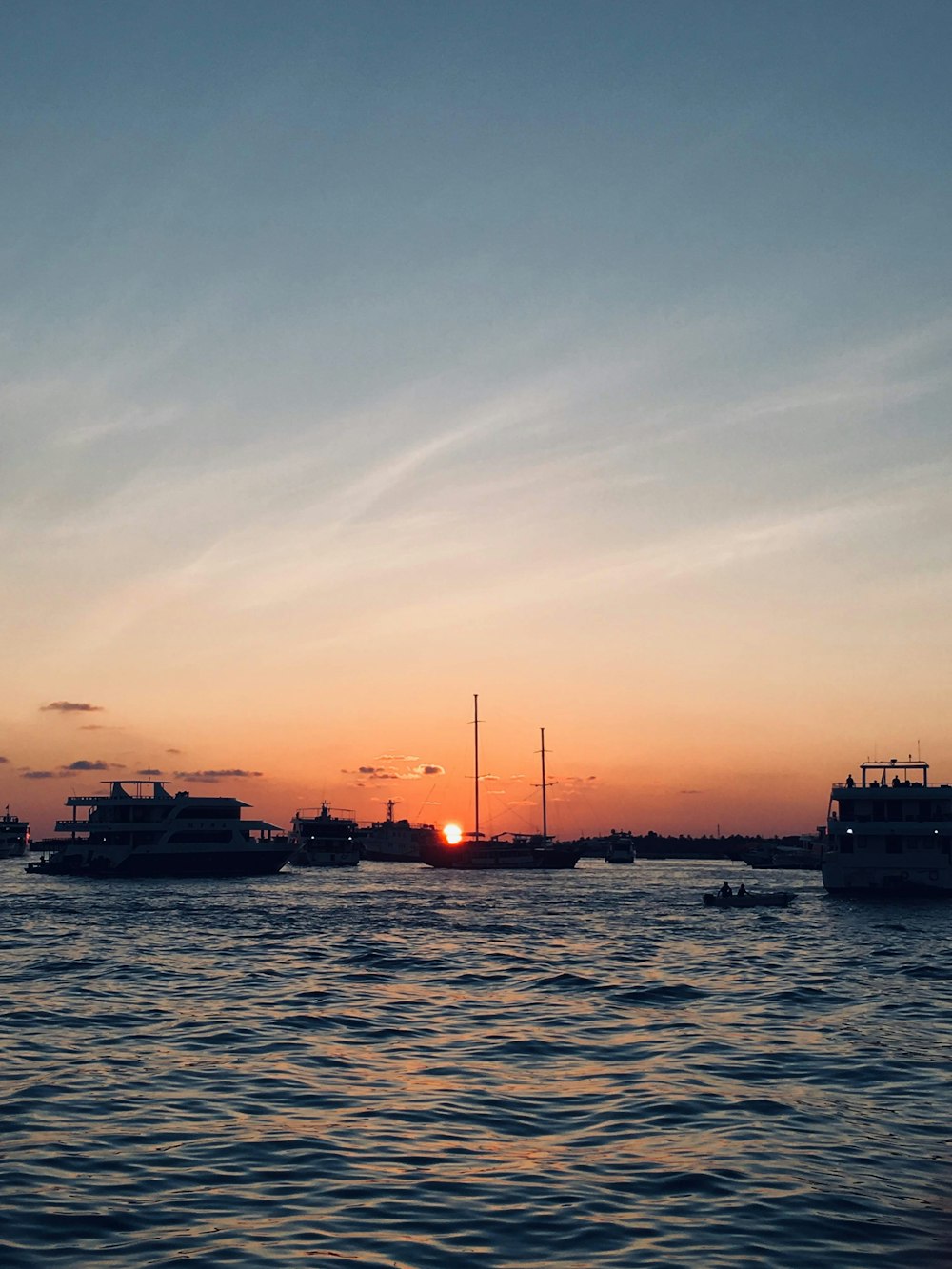 boats on sea