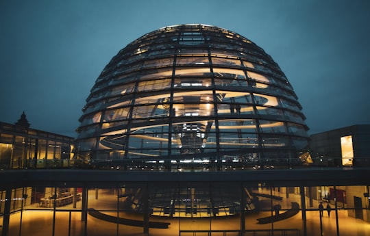clear glass dome building in Platz der Republik Germany