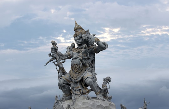 monkey deity statue in Uluwatu Temple Indonesia