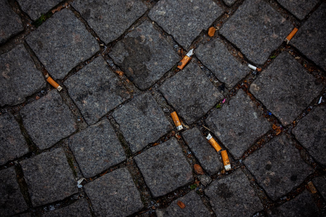 yellow and brown brick floor