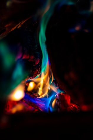 A natural gas leak fire..