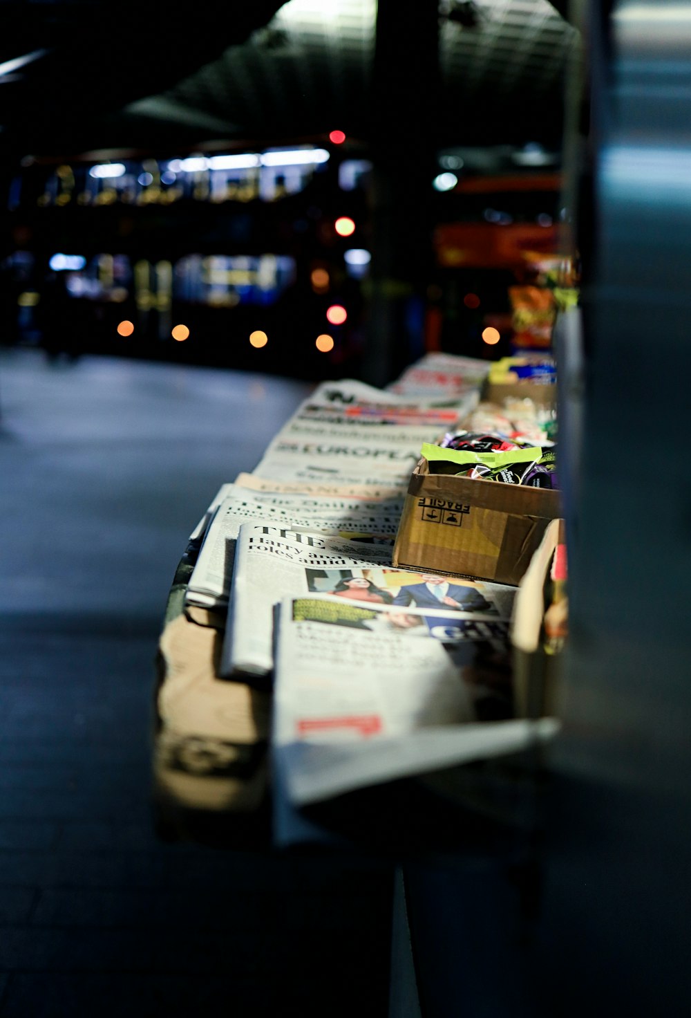 newspaper on stall