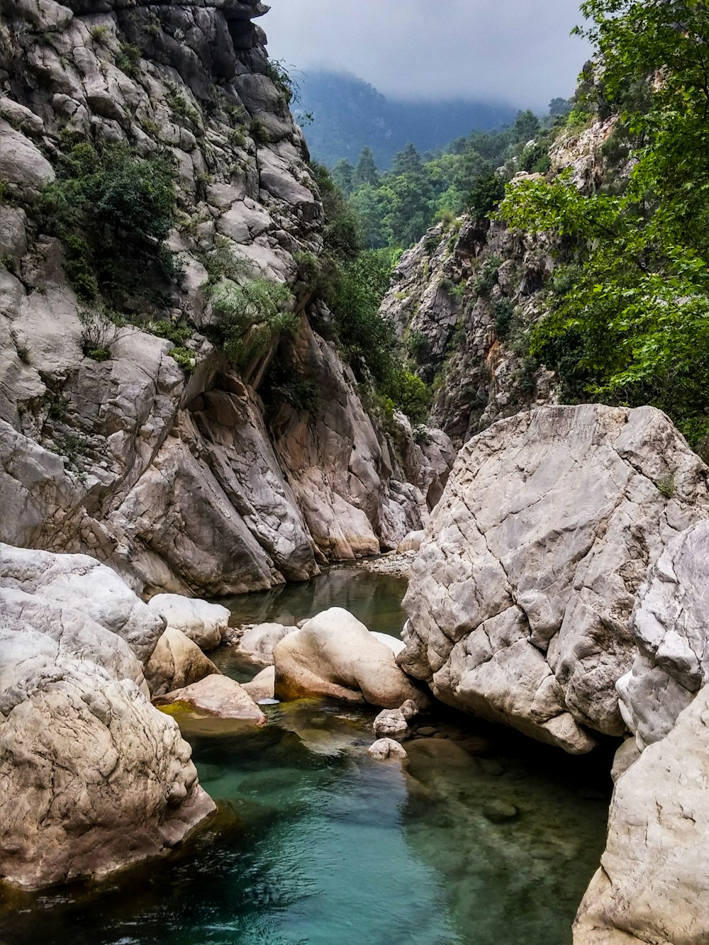 rocks on river