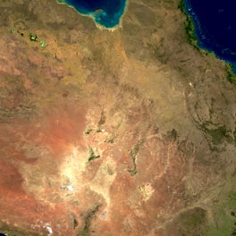 aerial photography of island