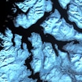 an aerial view of a large body of water