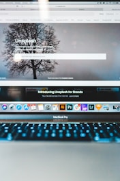 turned-on MacBook Pro