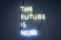 The Future is Now neon sign