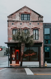 brown concrete building near road