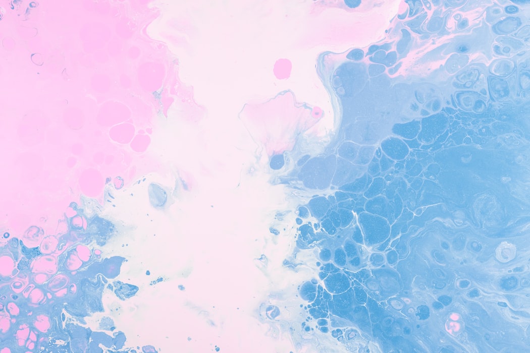 white, pink, and blue abstract illustration