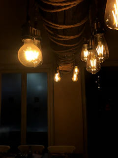 brown and black bulbs