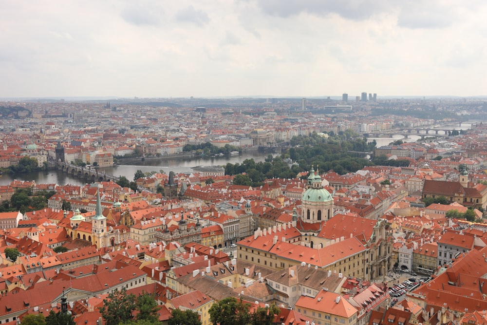 aerial photography of building