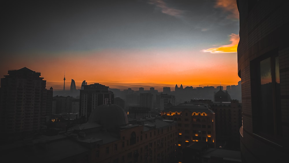 buildings during golden hour