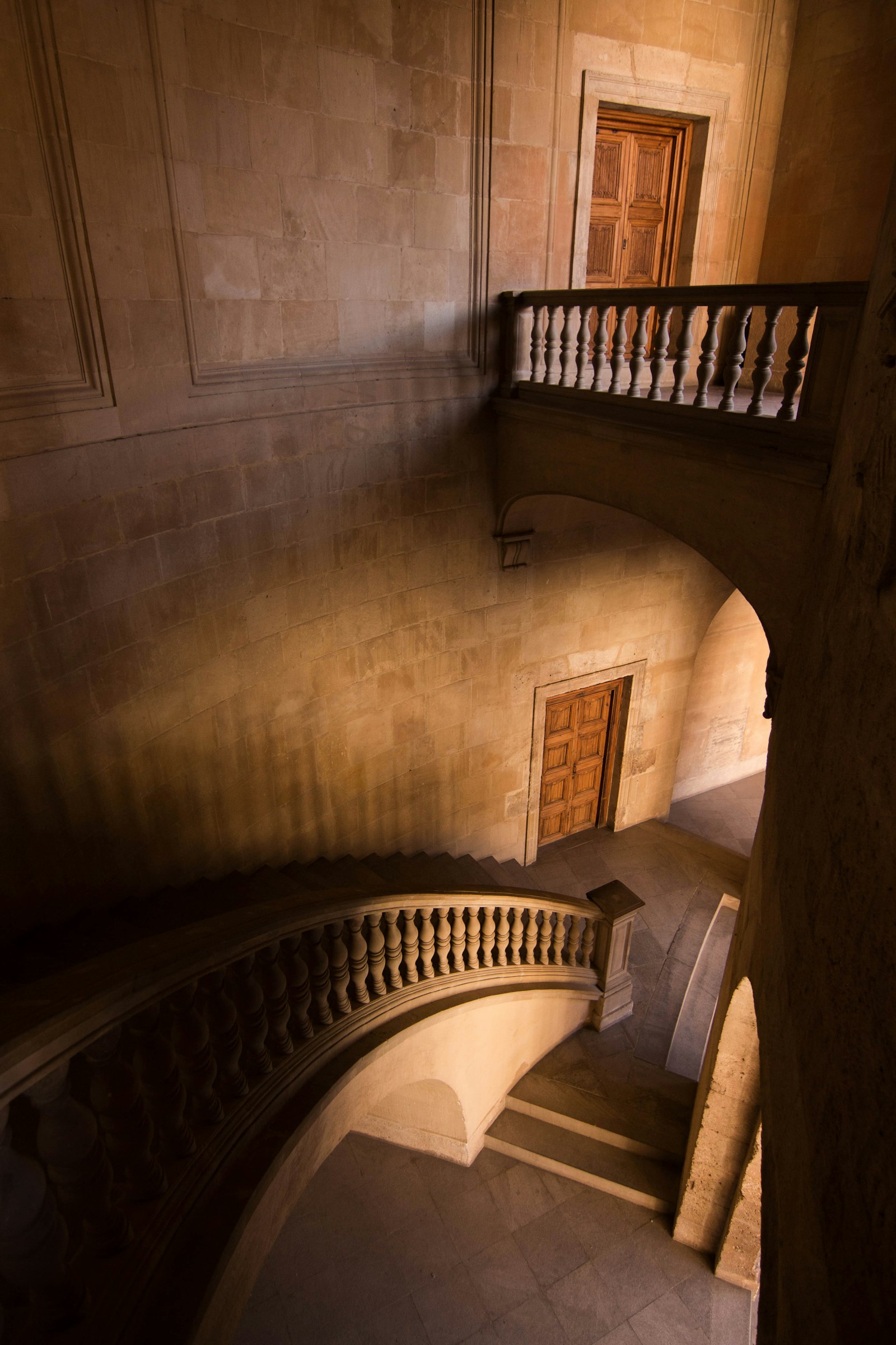 Tokina AT-X 11-20 F2.8 PRO DX Aspherical 11-20mm f/2.8 sample photo. Empty gray concrete stairs photography