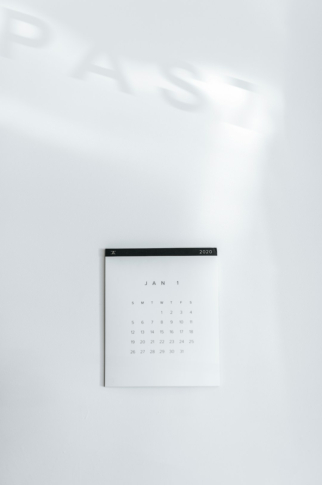 white calendar -