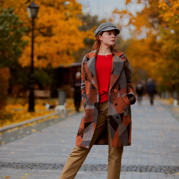 woman standing in park