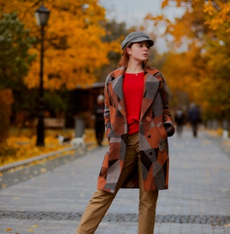 woman standing in park